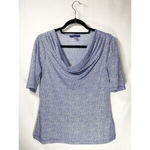 Simply Styled Petite Short Sleeve Cowl Neck Stretch Top Size MP